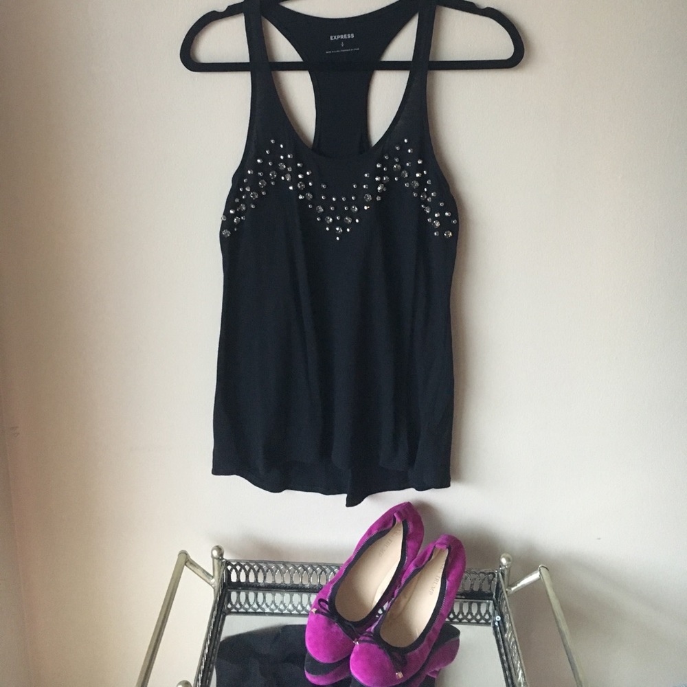 *SALE* Express Racerback Rhinestone & Stud Tank