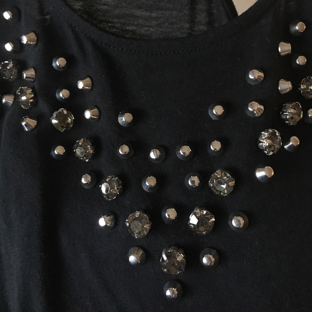*SALE* Express Racerback Rhinestone & Stud Tank - Picture 3 of 4