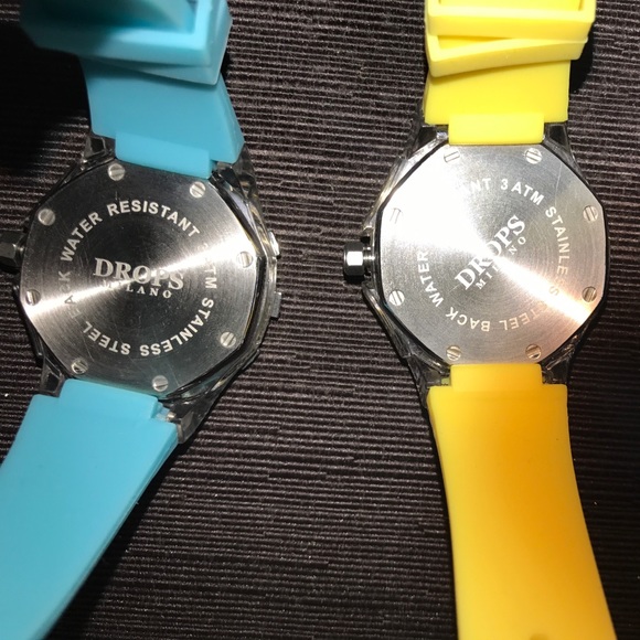 Drops Milano crystals embedded watch rubber band - Picture 7 of 8