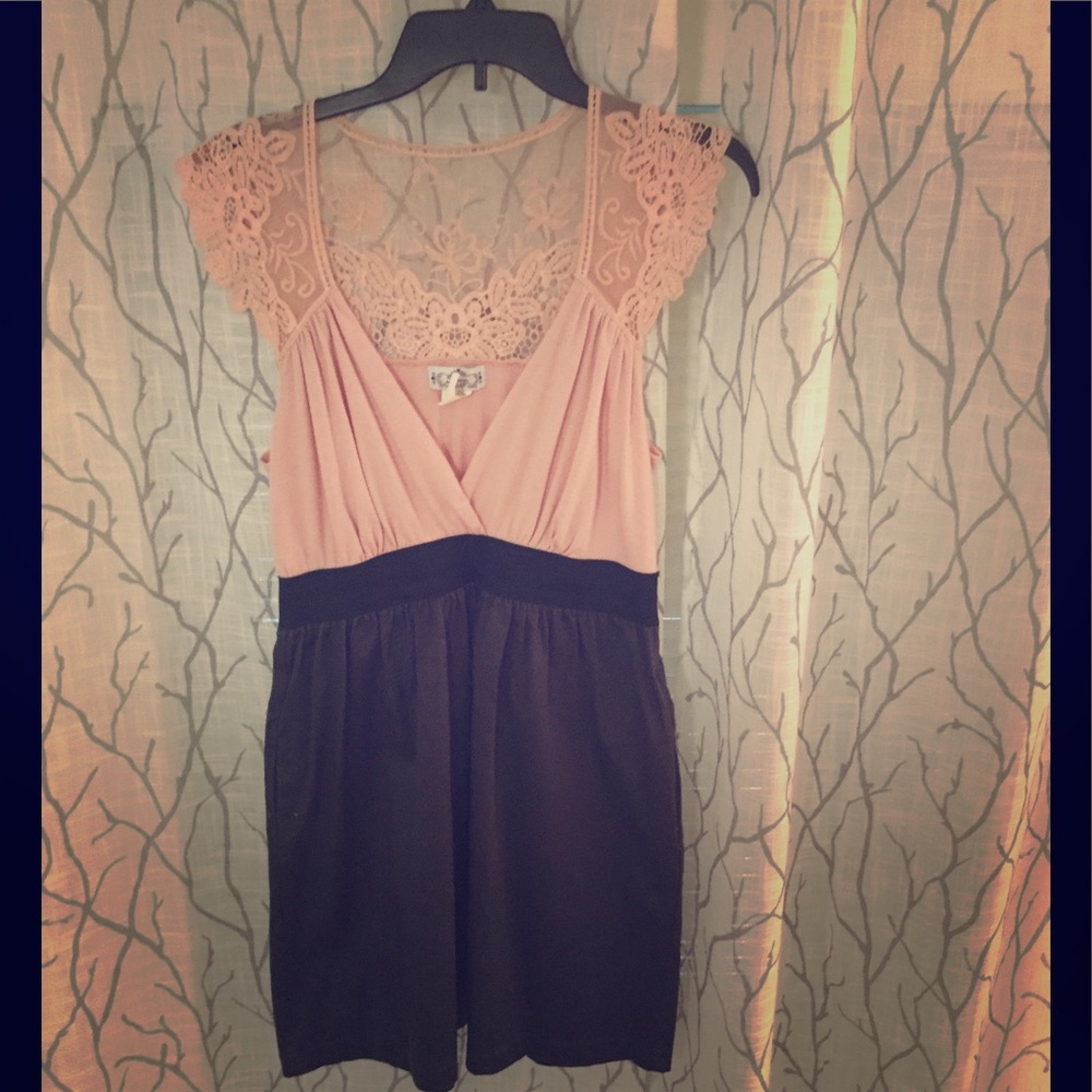 Lacey Pink and Gray dress
