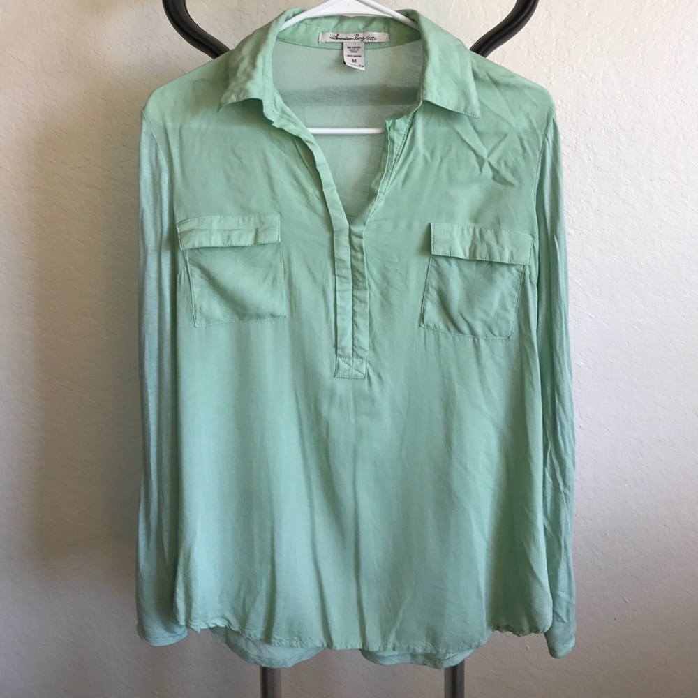 American Rag Mint Colored Long Sleeve