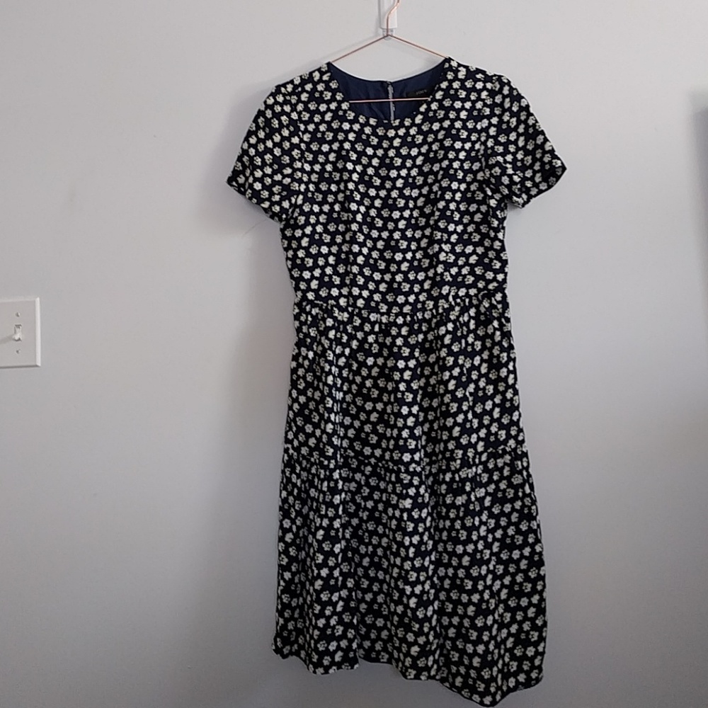 Tiered Dress In Blurred Floral