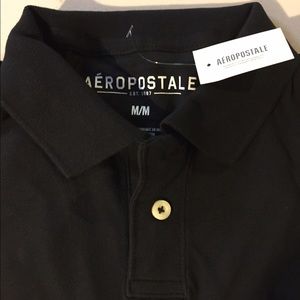 Aeropostale Style 0402 Black Polo Medium