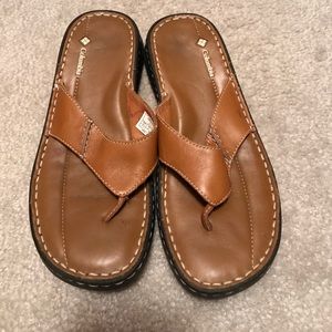 Columbia tan sandals size 5