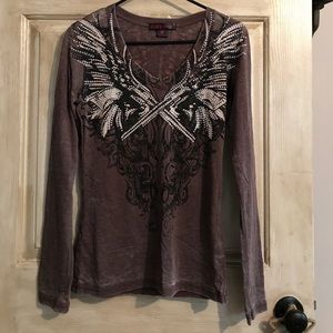 Rock & Roll Cowgirl pistol shirt