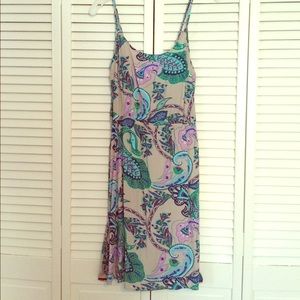 Paisley printed dress