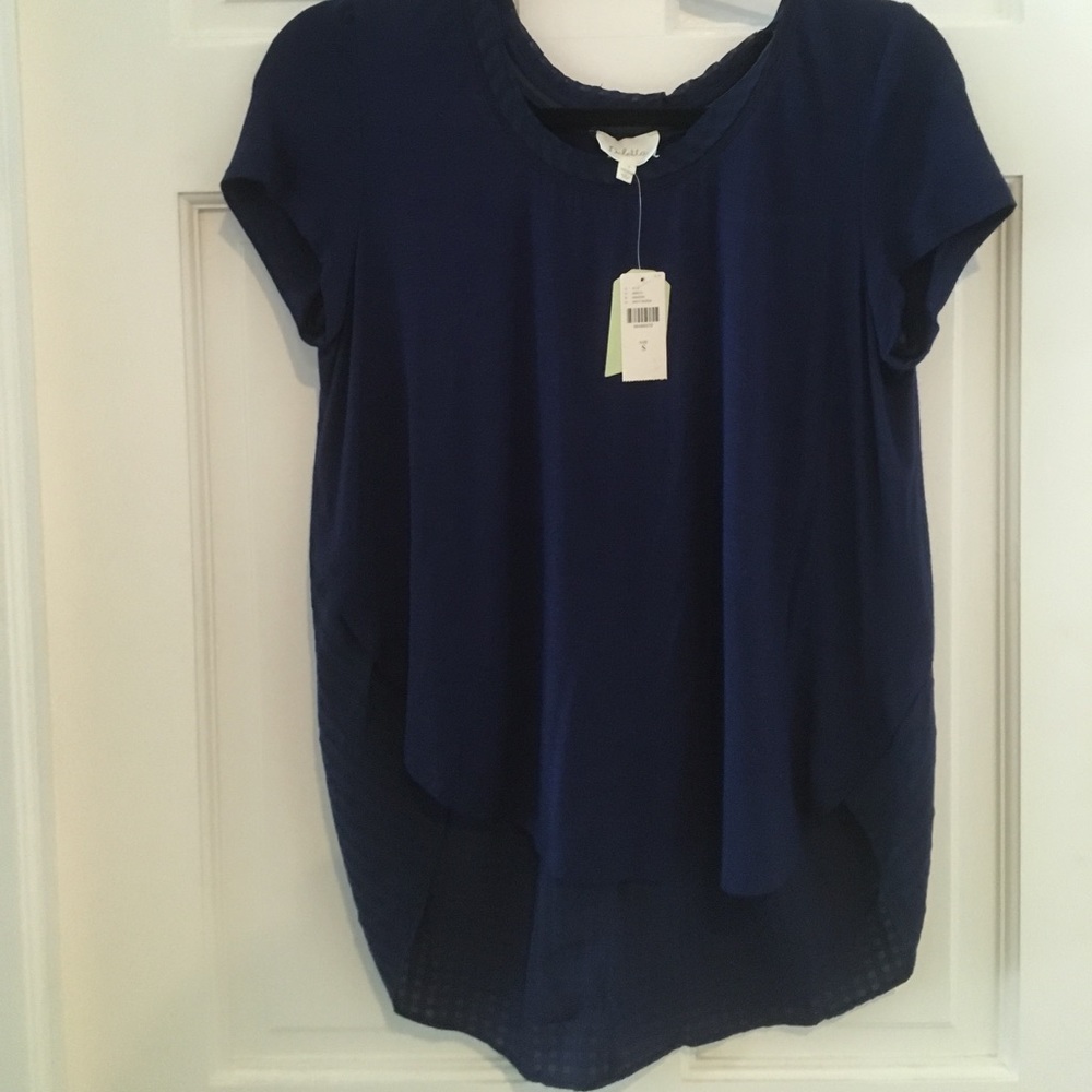 Navy top from anthropologie