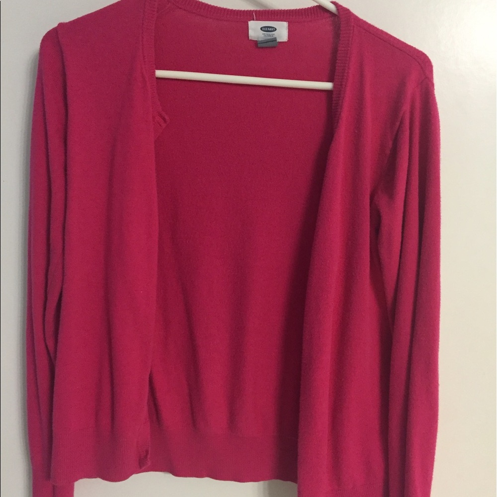 Pink cardigan