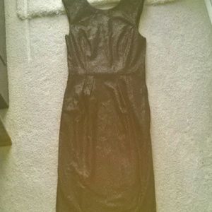 Convertible Sleeve Shimmer Little Black Dress