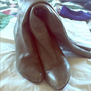 Miz Mooz Gayle Gray Leather Boots