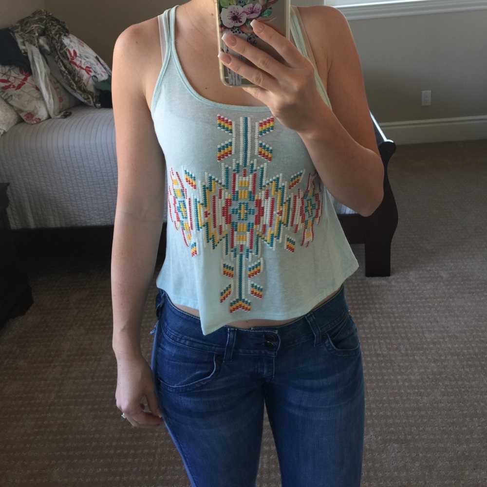 Tribal crop top