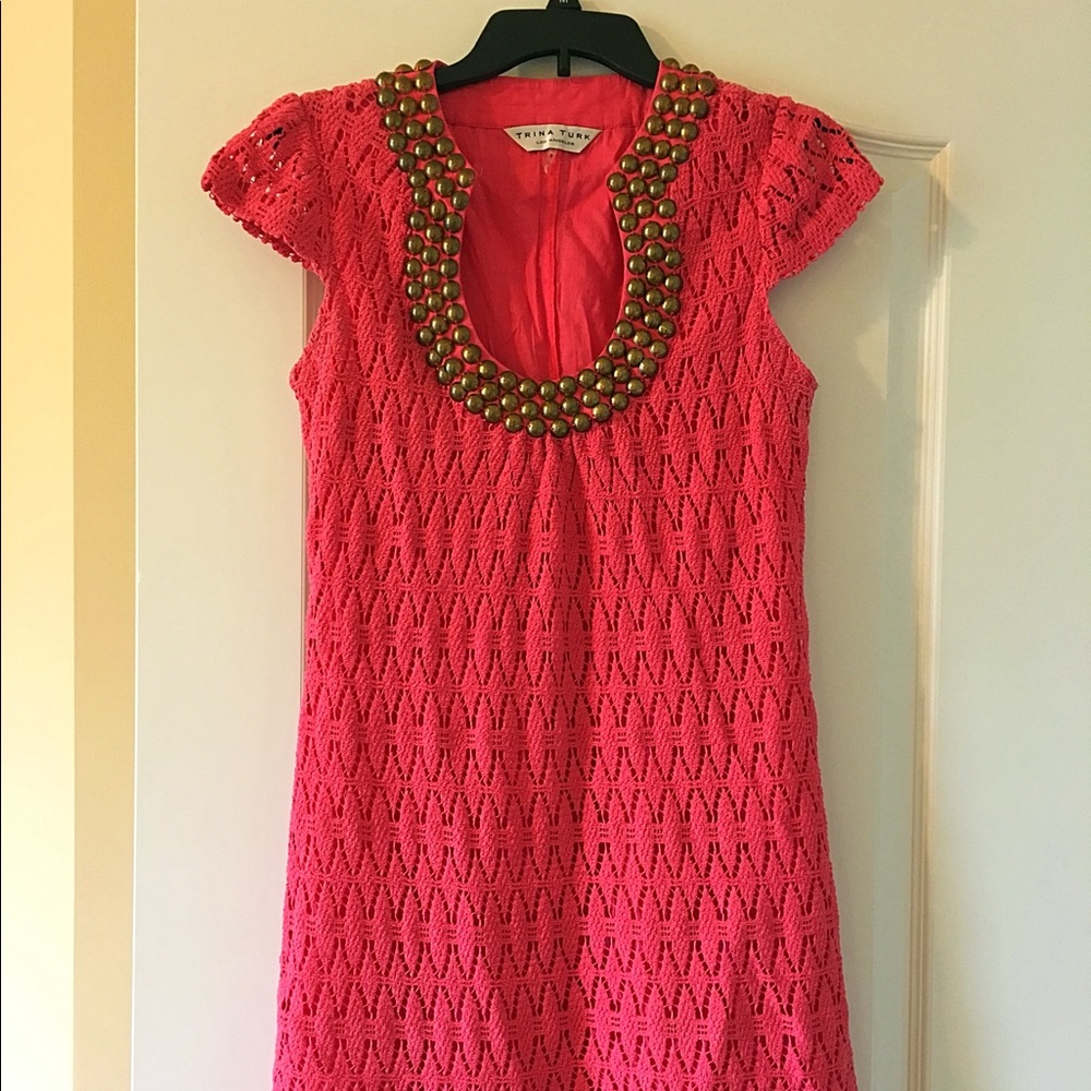 Trina Turk cap sleeves dress
