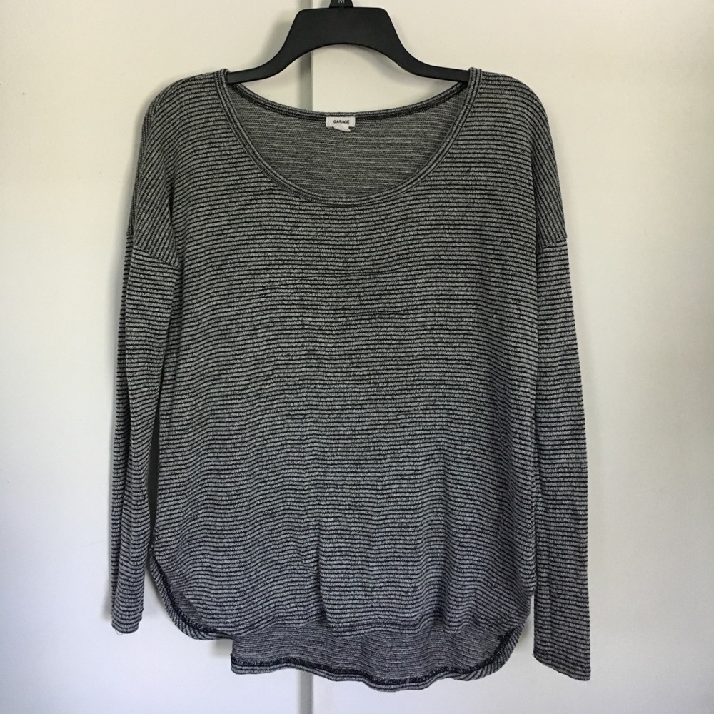 Garage Striped Scoopneck Sweater