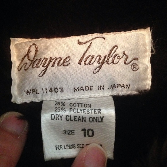 Vintage brown jacket size 10 - Picture 2 of 3