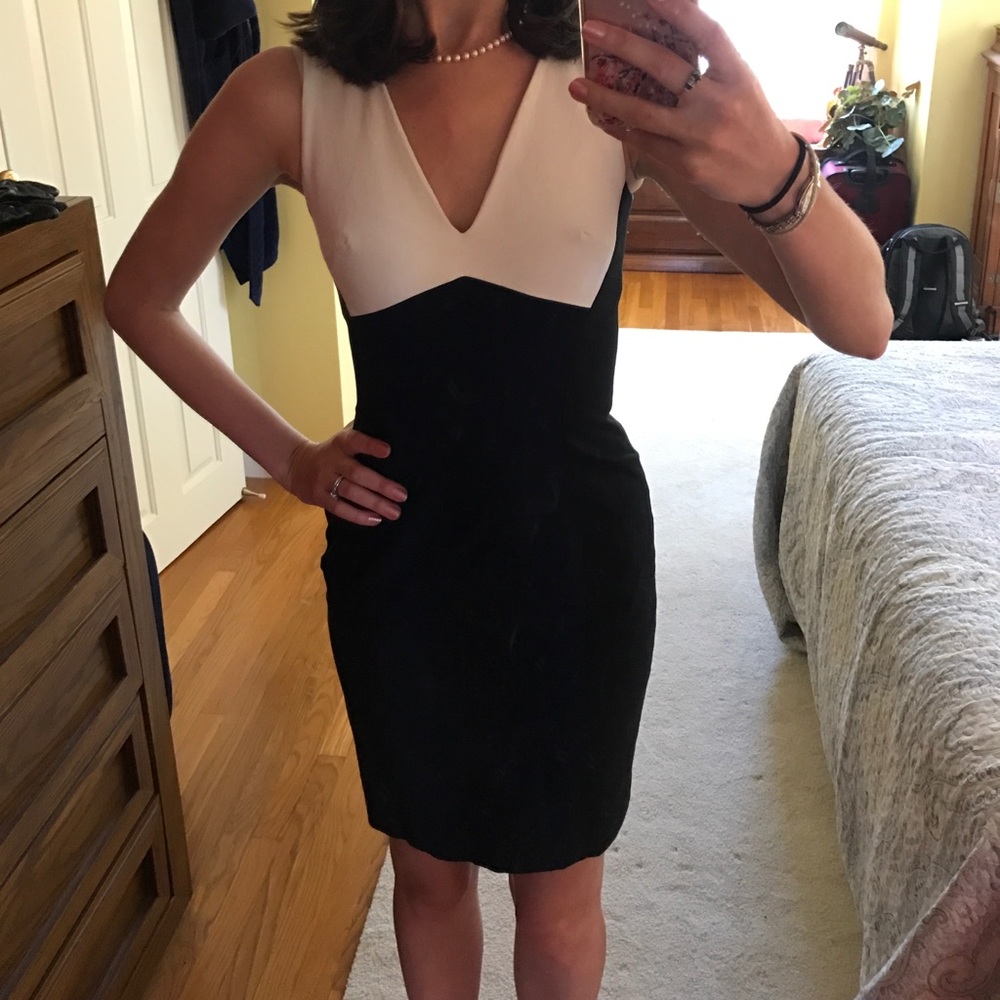 Ann Taylor color block dress