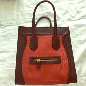 Leather shoulder bag