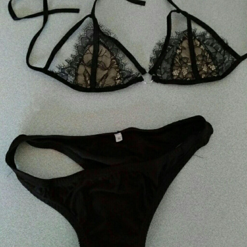 Black Micro Swimsuits