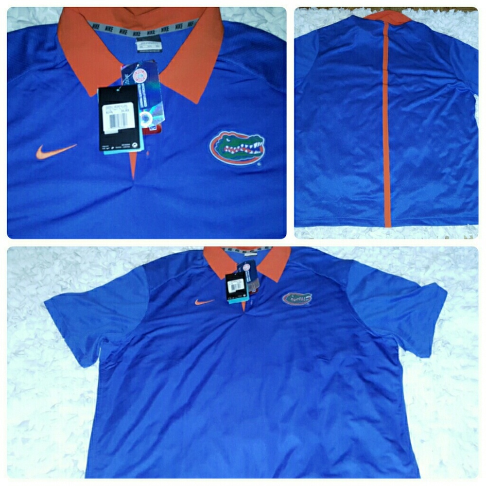 Florida Gators Nike Dri-Fit Polo Shirt Blue 3XL