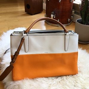 Coach colorblock leather bag