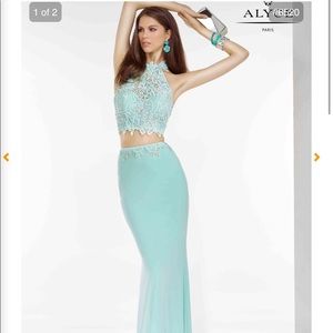 Two piece Chic Alyce Paris prom dress