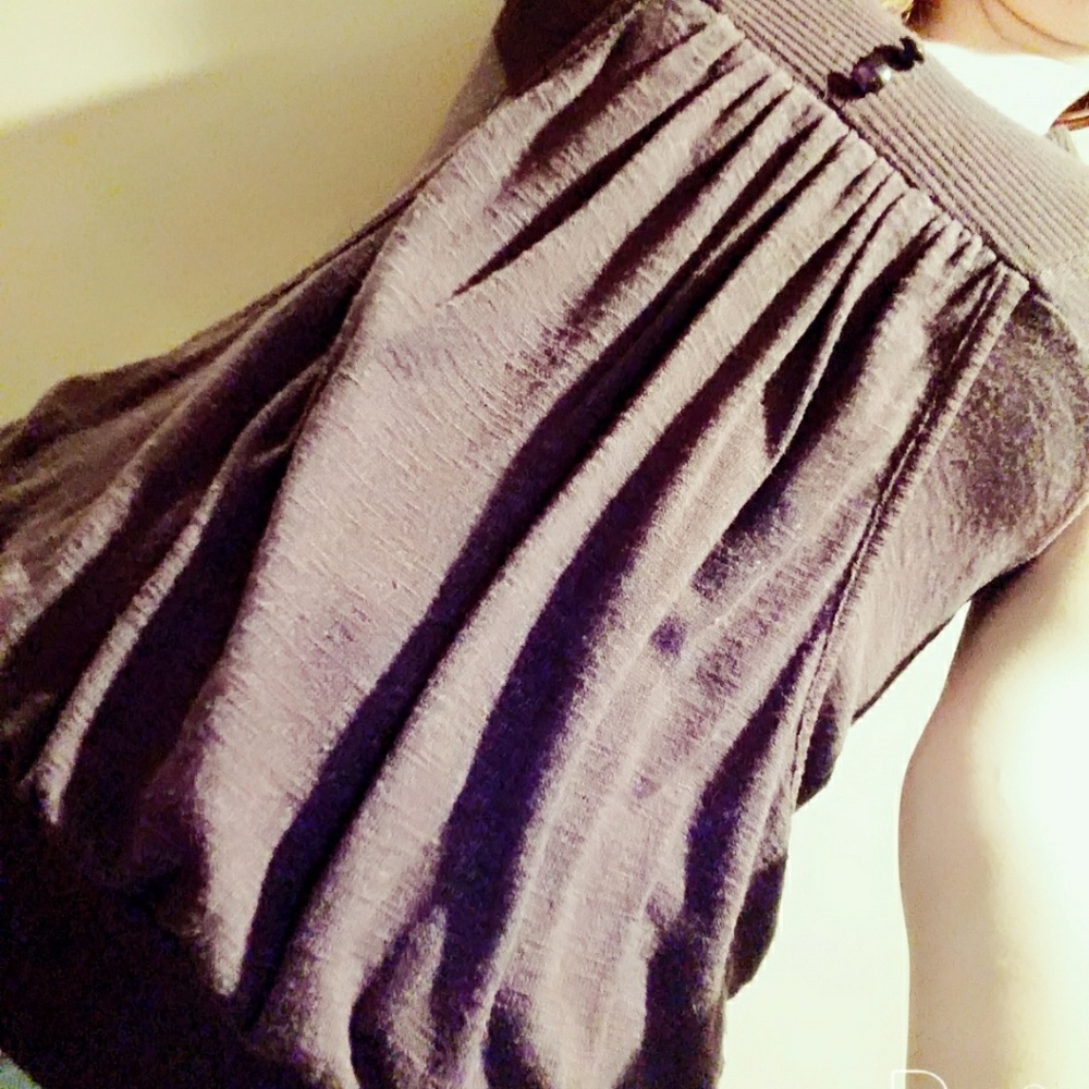 WET SEAL Purple short-sleeved relaxed fit shirt