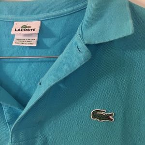 Men's Lacoste polo size 7 / XL sky blue