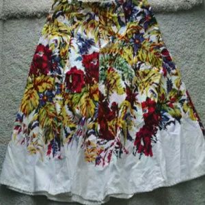 Floral A line Skirt