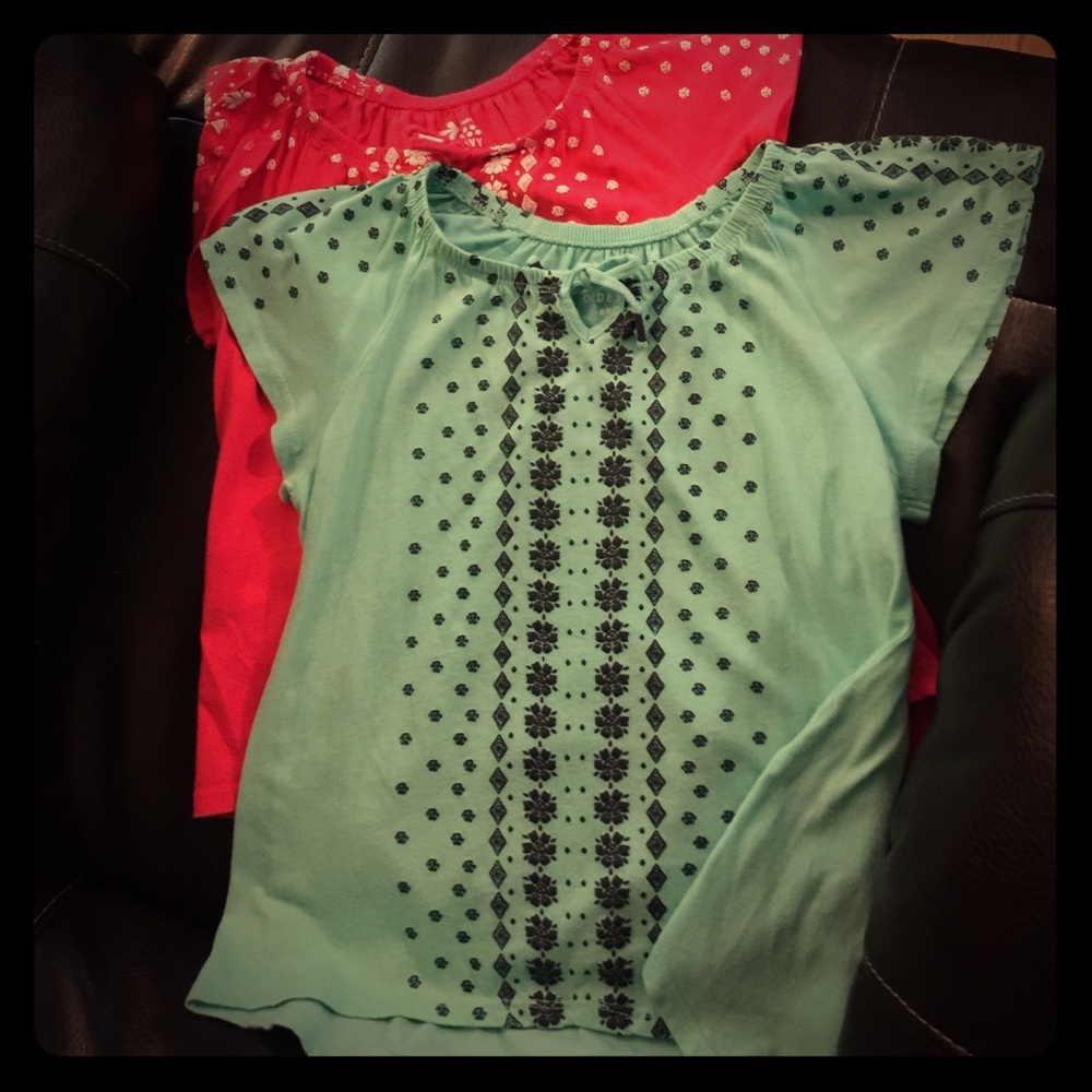 2 girls tops/ Old Navy