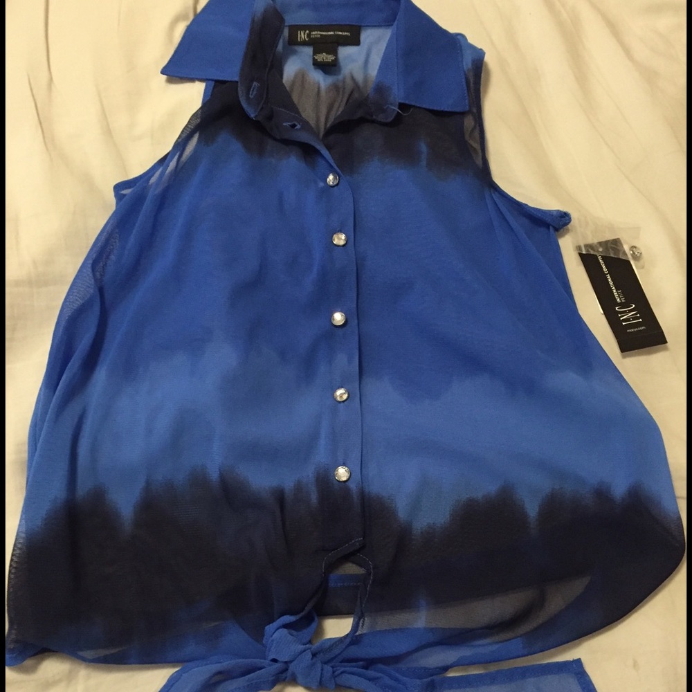 Inc sleeveless blouse