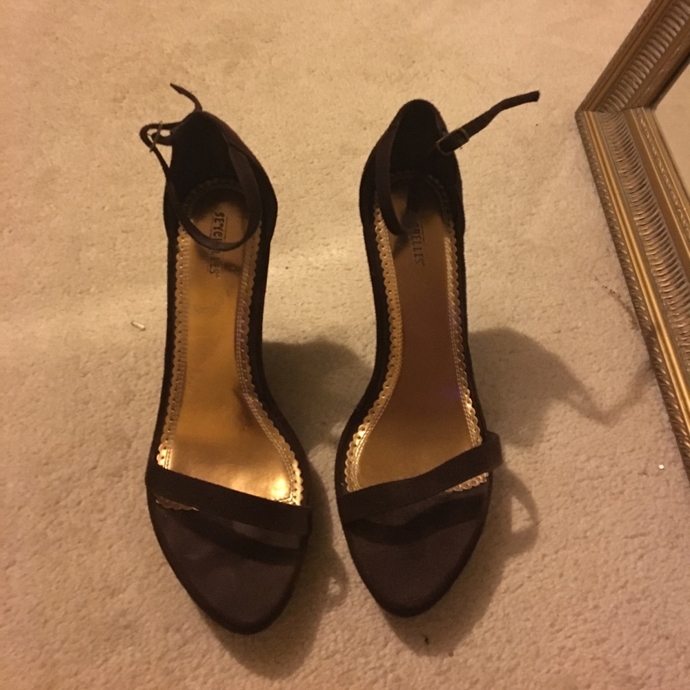 Women's Chocolate suede wedge sandals