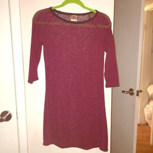 Brand new autumn teneyl red dress