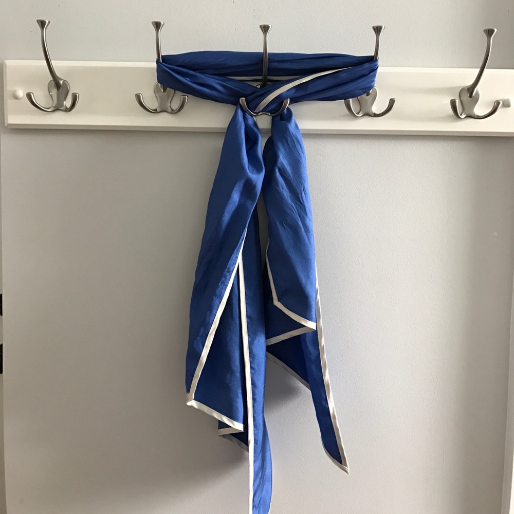 Nautical silk scarf