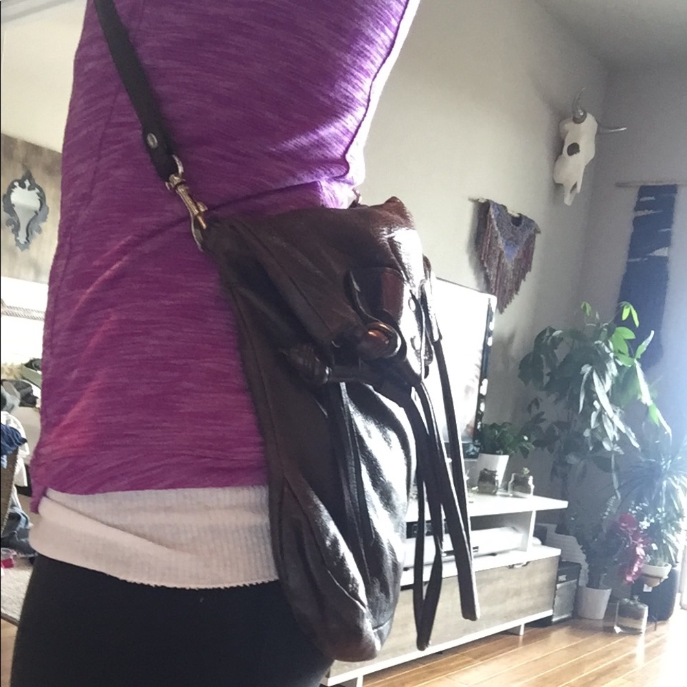 Dark Purple shoulder or cross body bag