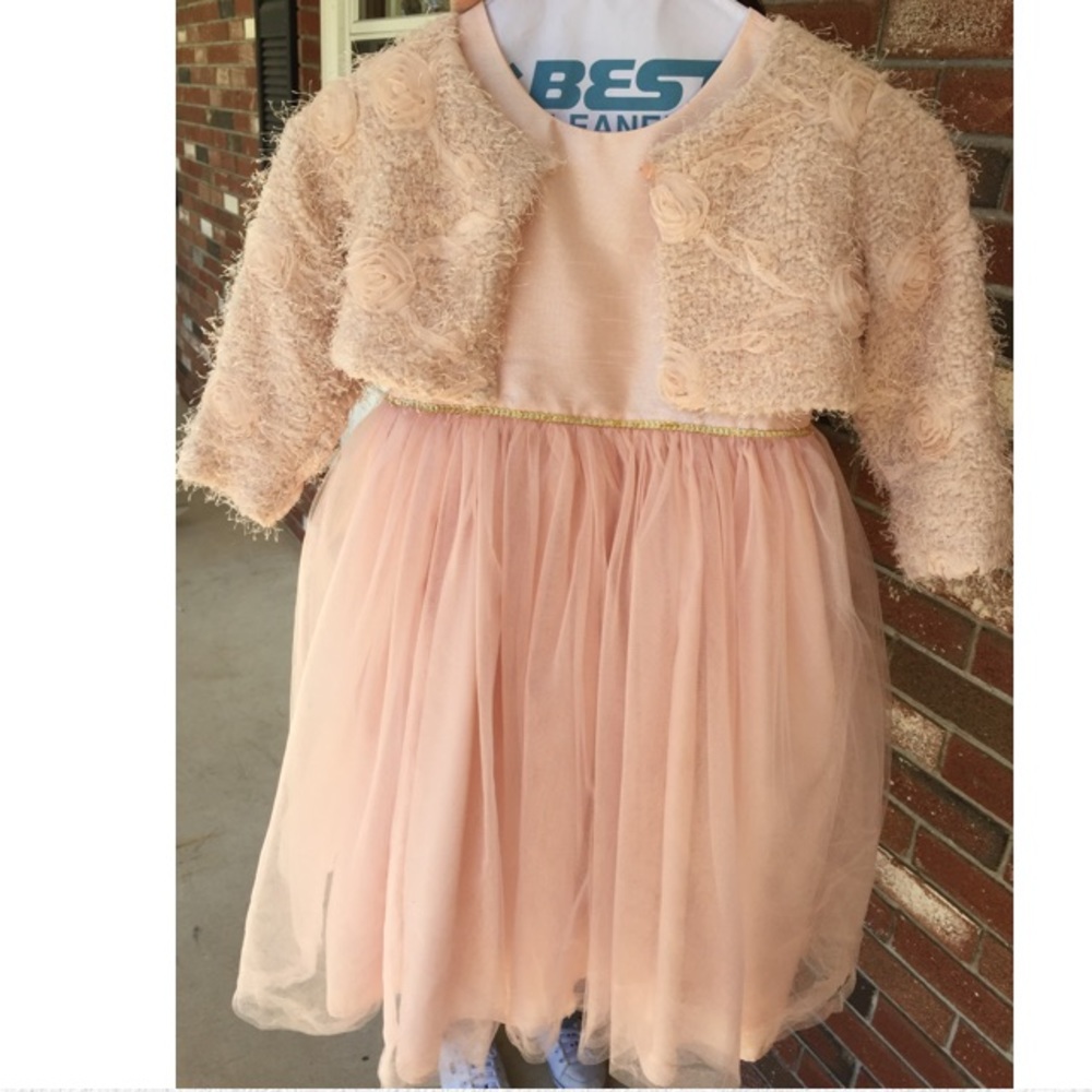 Pippy & Julie Blush Pink Flower Girl Dress