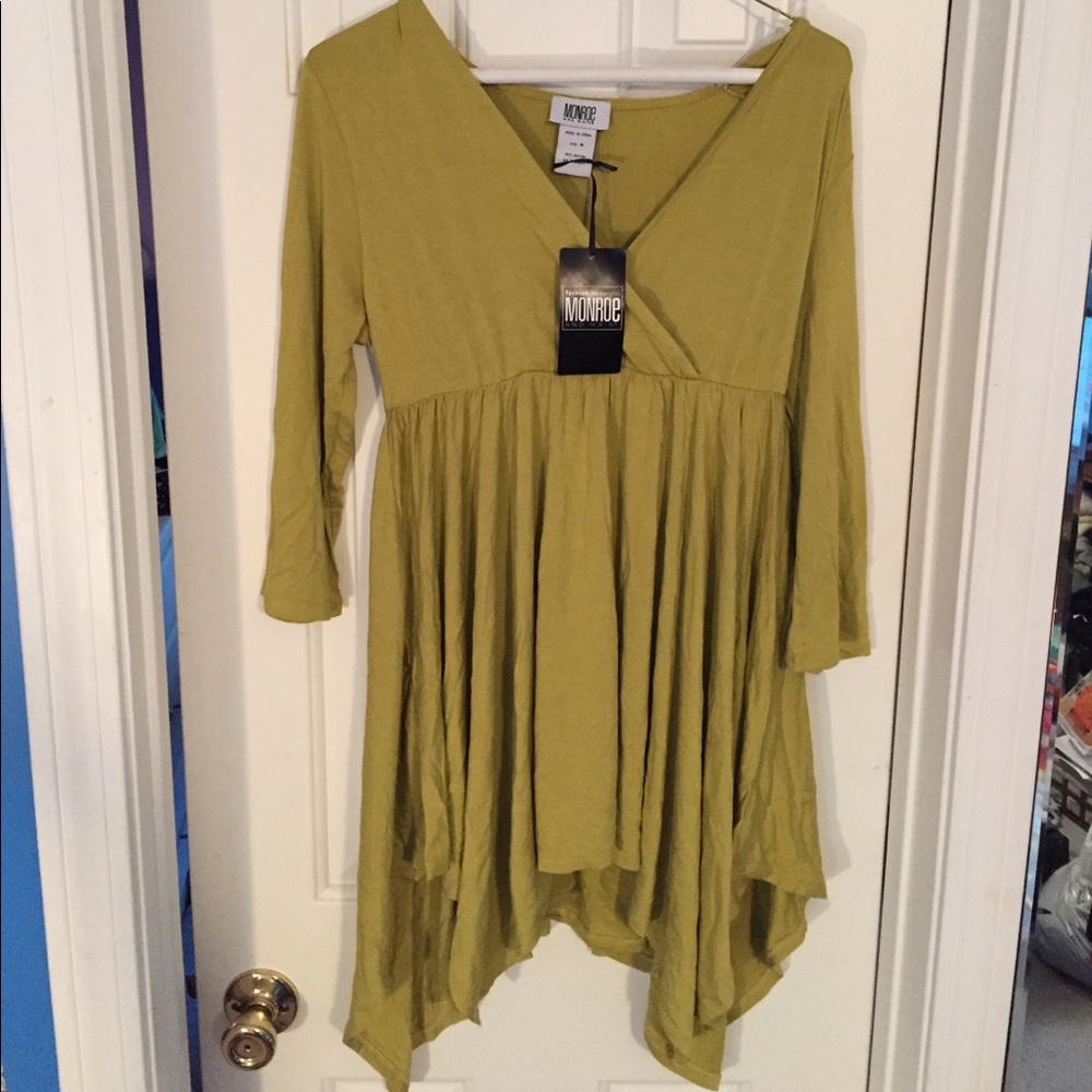 Olive green long shirt