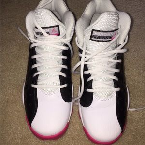 Pink and white retro 13 jordans