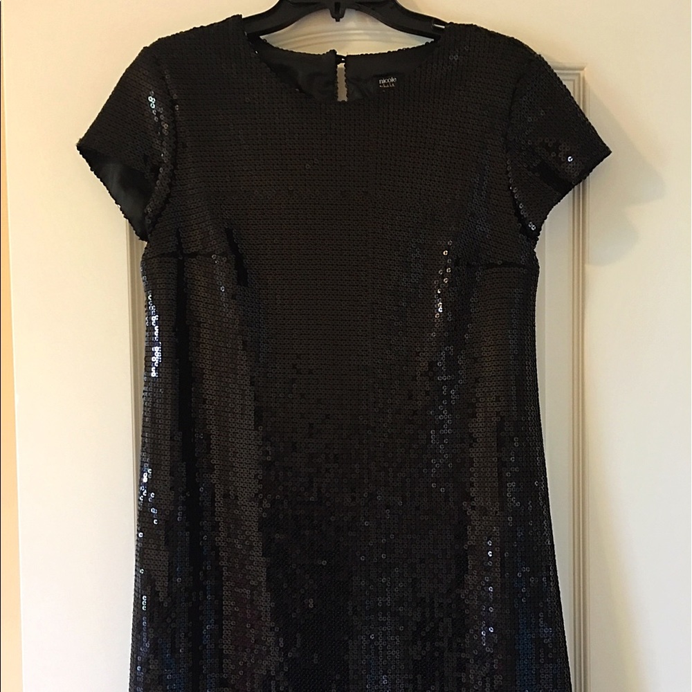 LBD, sequined black dress