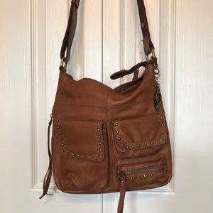 Lucky Brand Leather Crossbody Bag.