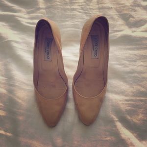 Jimmy Choo beige ball room heels