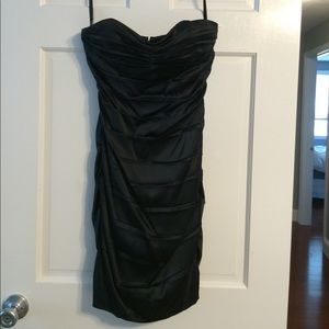Black cocktail dress from Express