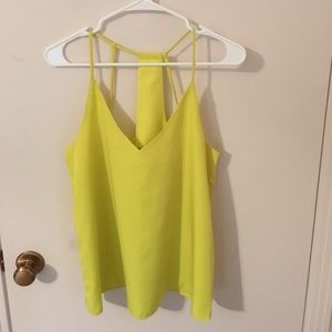 Banana Republic Neon Yellow Tank Top. Size Sm, EUC