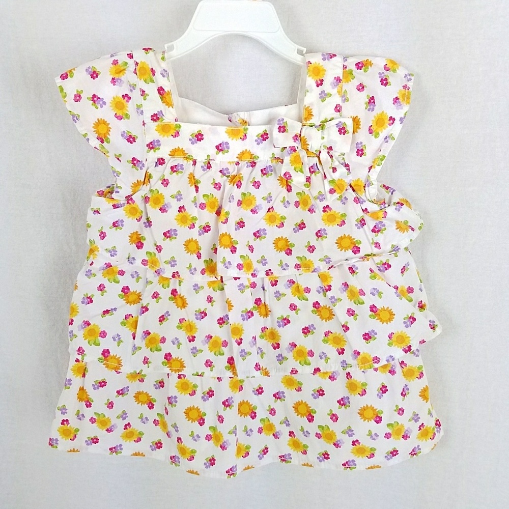 Gymboree Ruffle Tiers Top w/ Bow