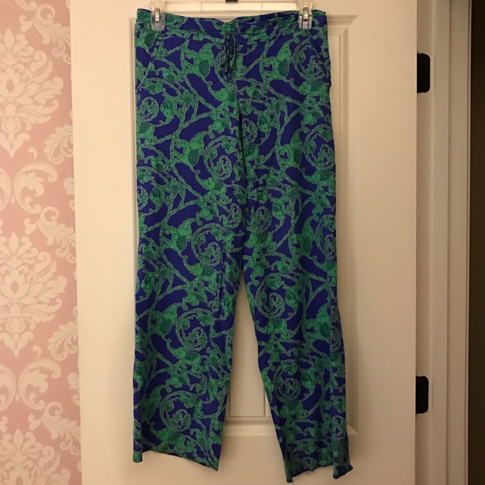 Lilly Pulitzer Loopy Philippa Pants Elephants S