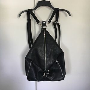 Forever 21 Leather Zipper Backpack