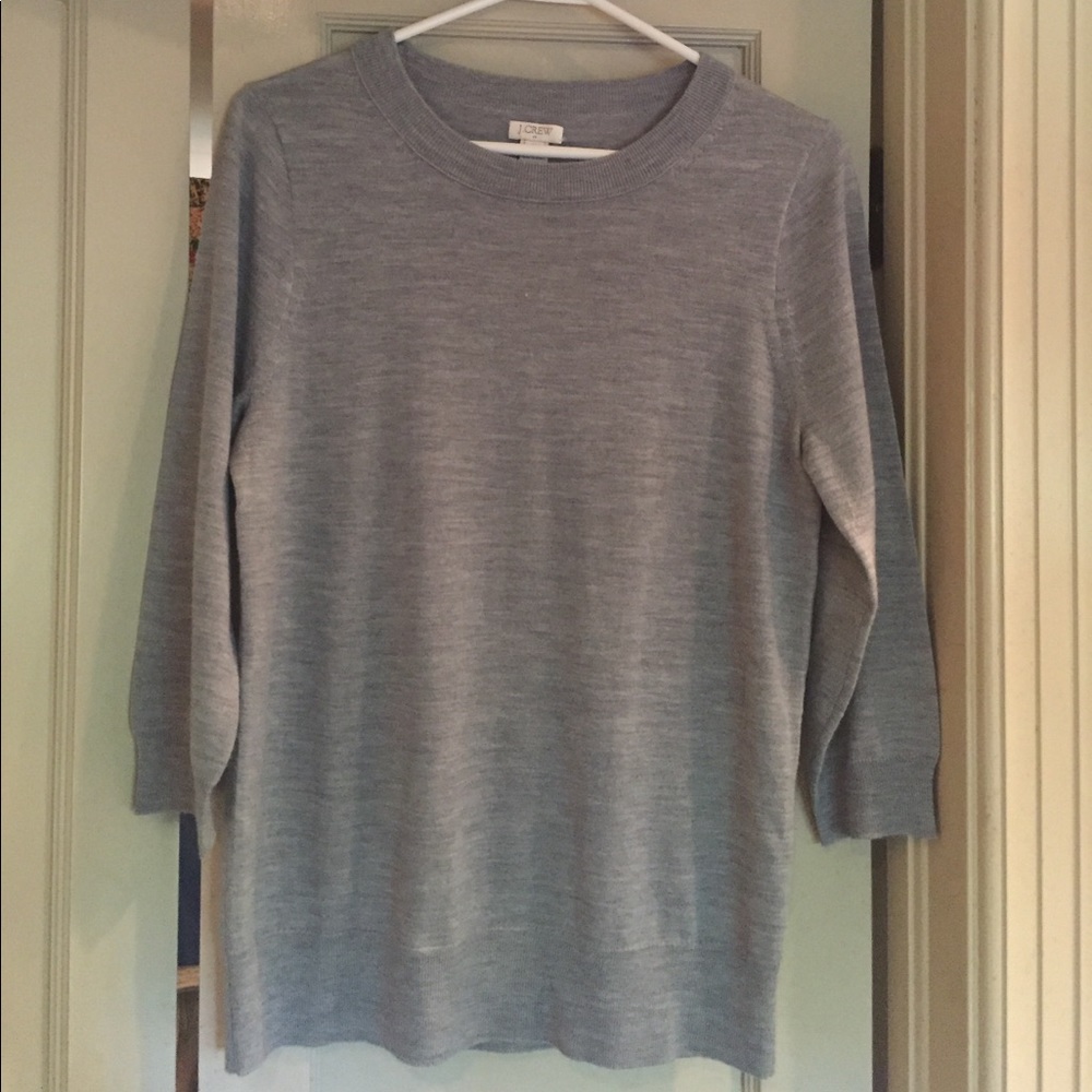 J Crew Tippi gray sweater