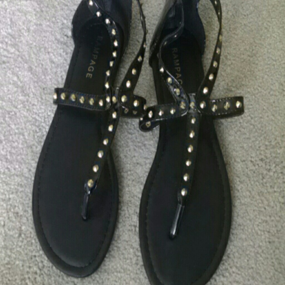 Black Gladiator Sandals