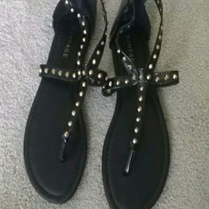 Black Gladiator Sandals