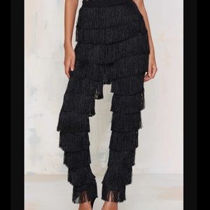 Lavish Lohan fringe pants