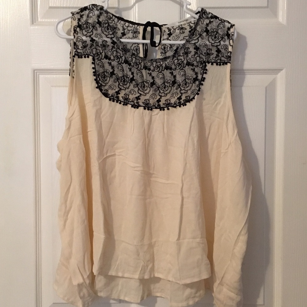 ModCloth Tea Shop Treats Sleeveless Top Fun2Fun