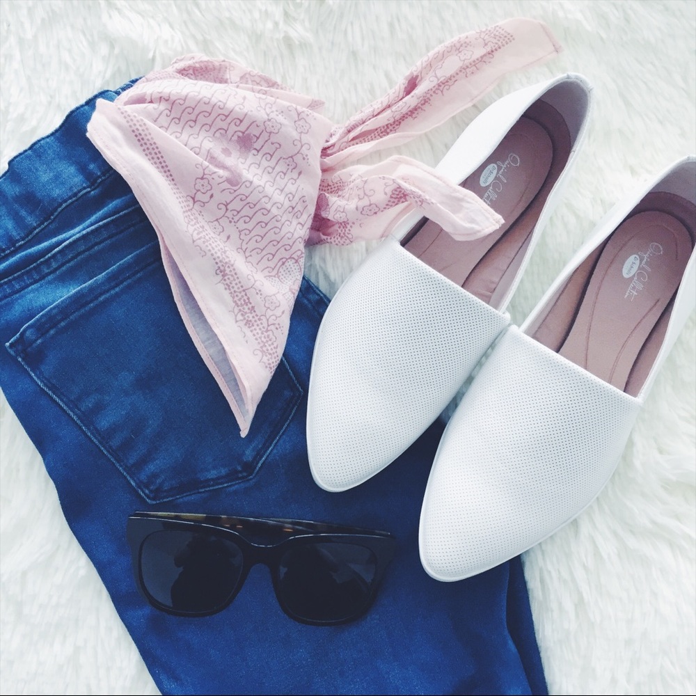 Dr. Scholl's White Slip On Sneakers